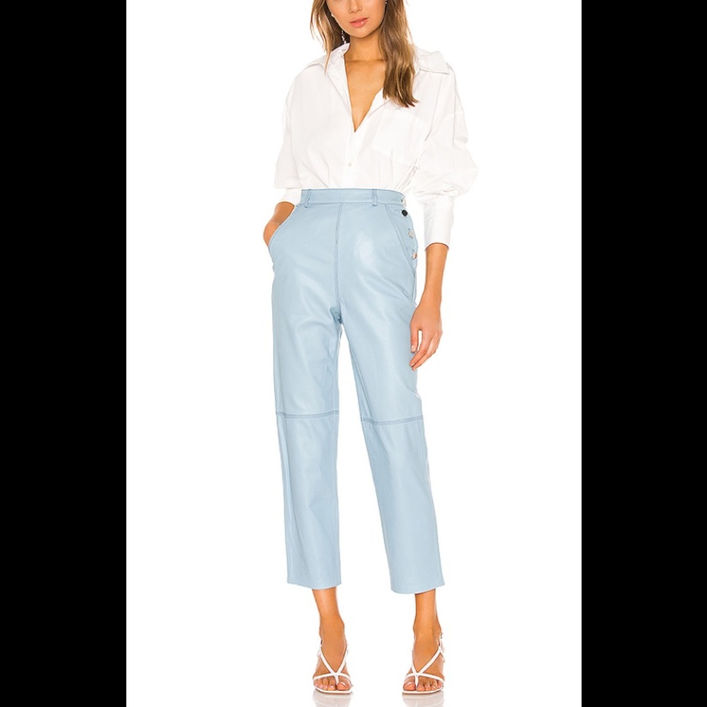 Song of Style Bruni Blue leather pants size S